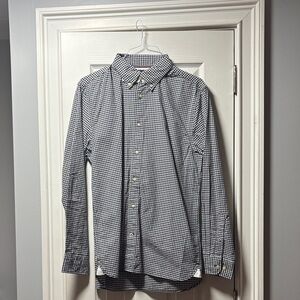 Tommy Hilfiger Black and White Gingham Button-Up Shirt